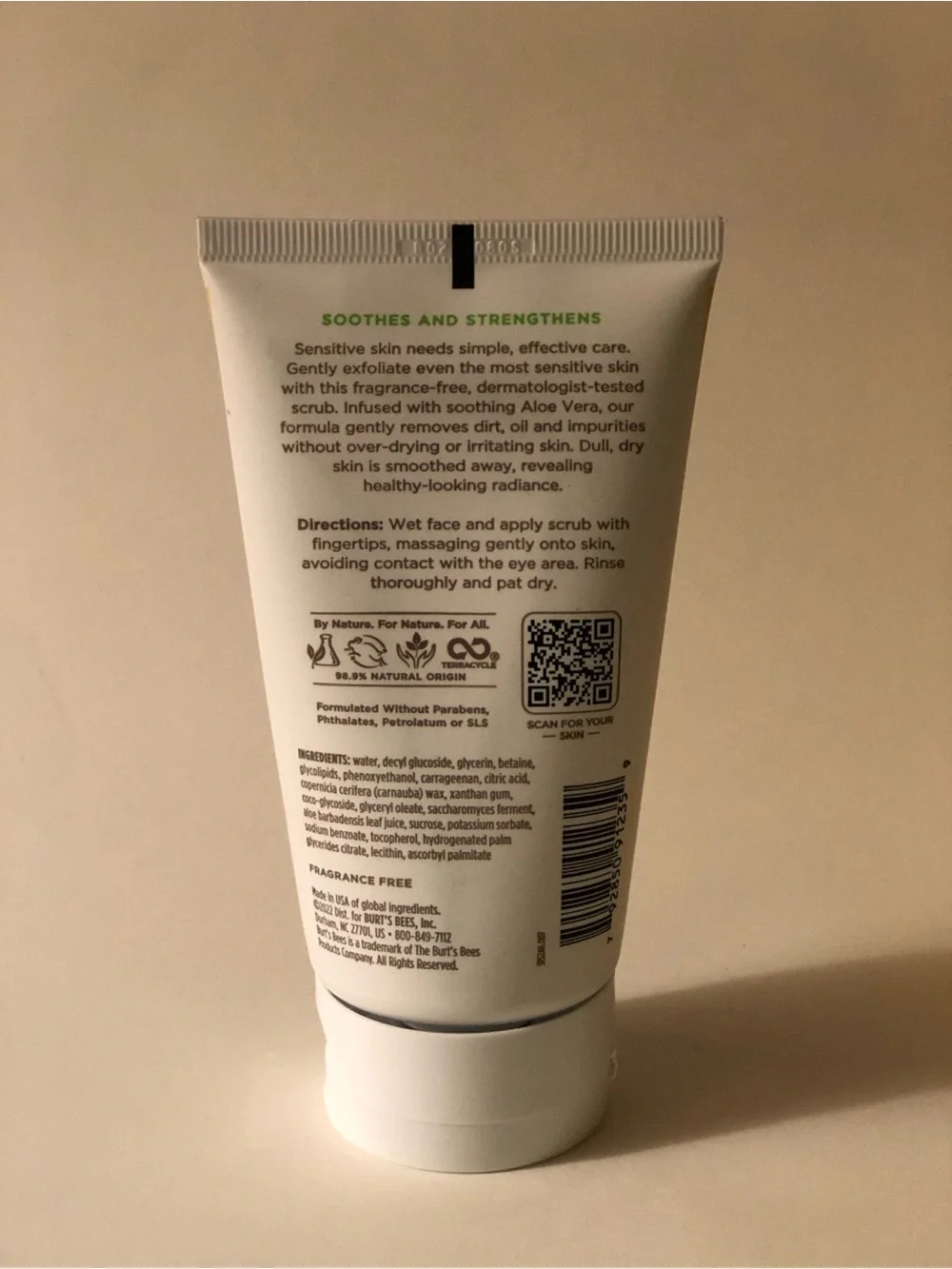 Burt's Bees Gentle Face Scrub with Aloe